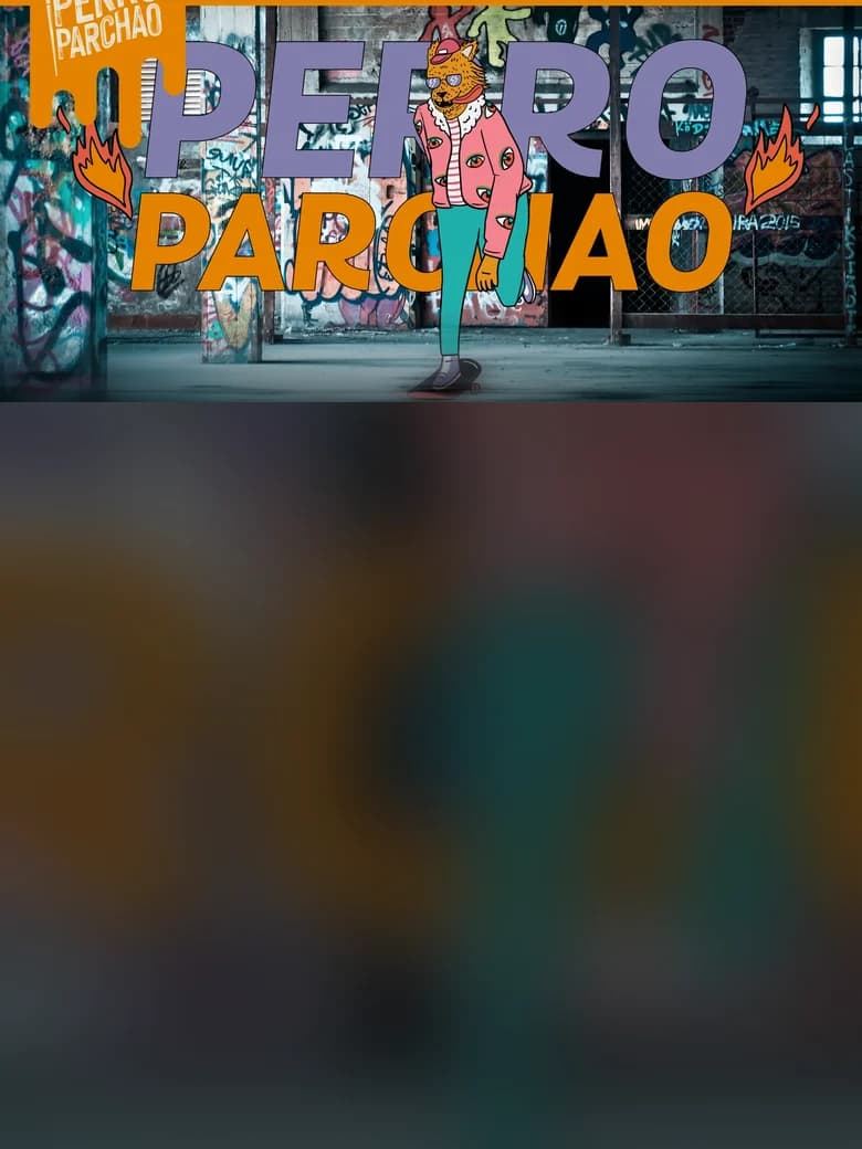 Perro Parchao — arte urbano pintado a mano
